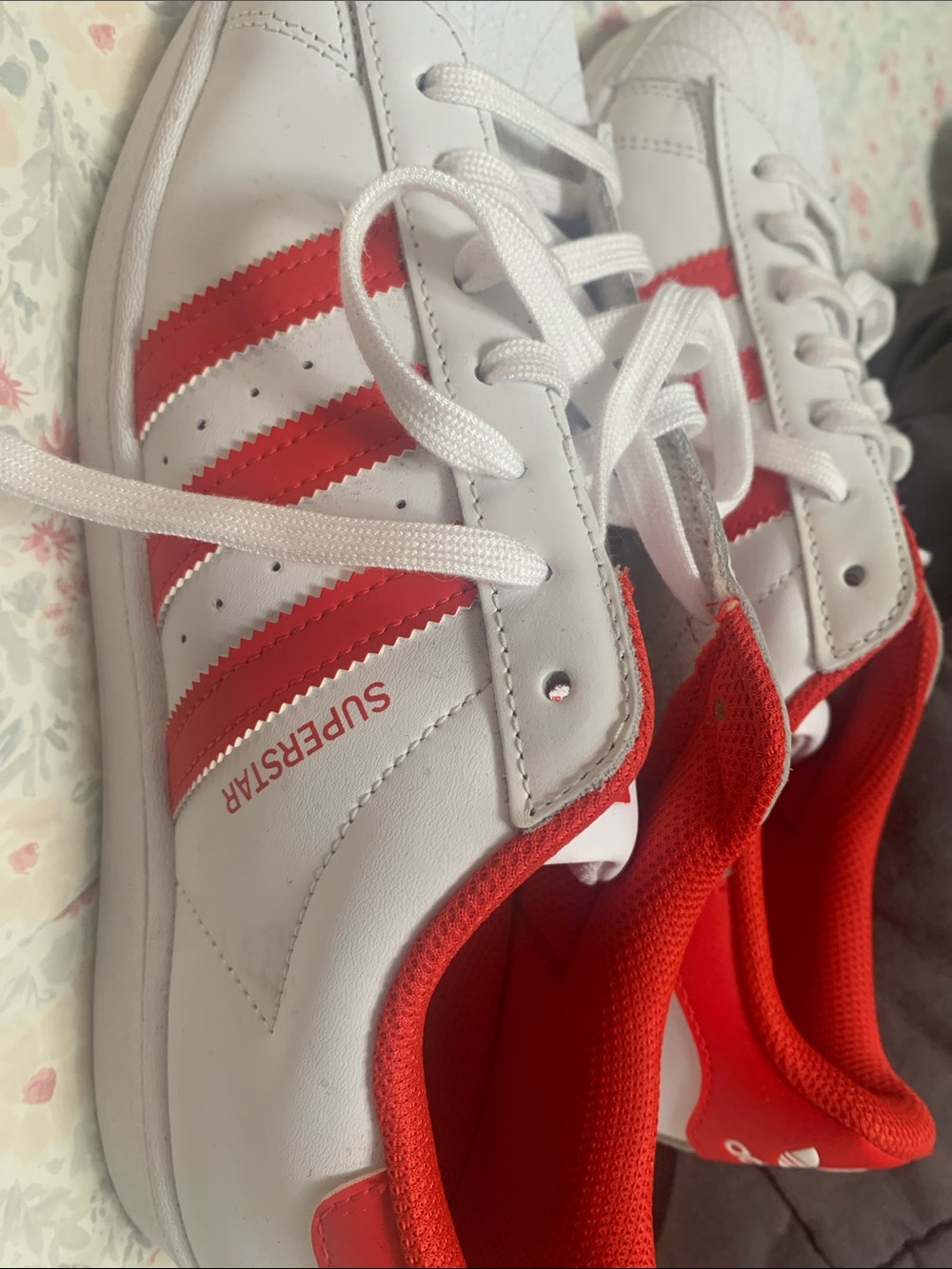 Adidas Men’s Superstar Sneakers - White & Red